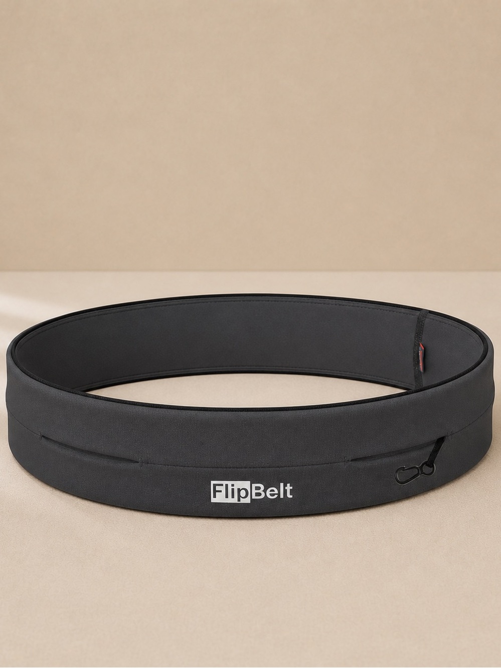 FlipBelt Classic Running Belt | Carbon Grey | Size Large